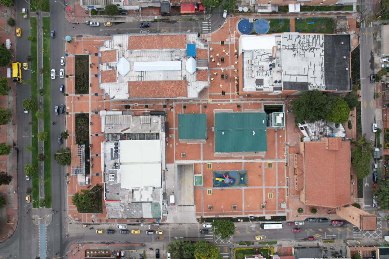 Vista aérea HUB Movilidad Plaza Calle 136